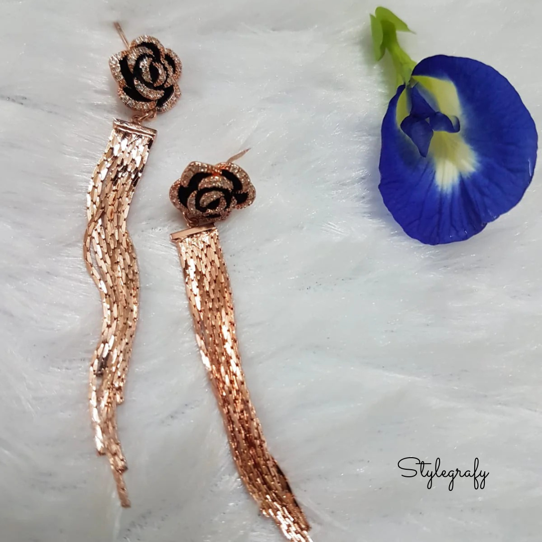 Black Rose Tassels