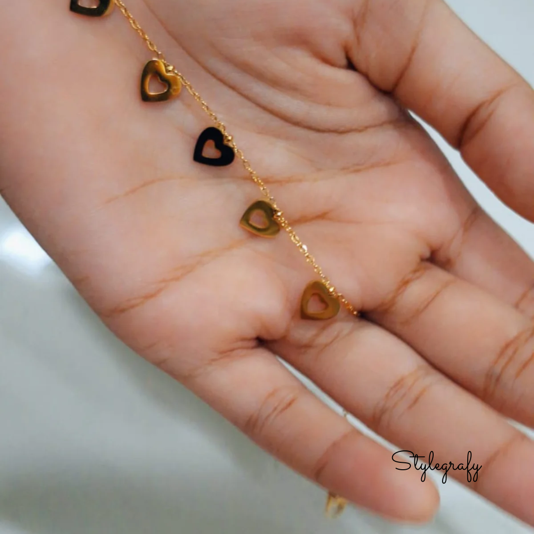 Golden Hearts Bracelet