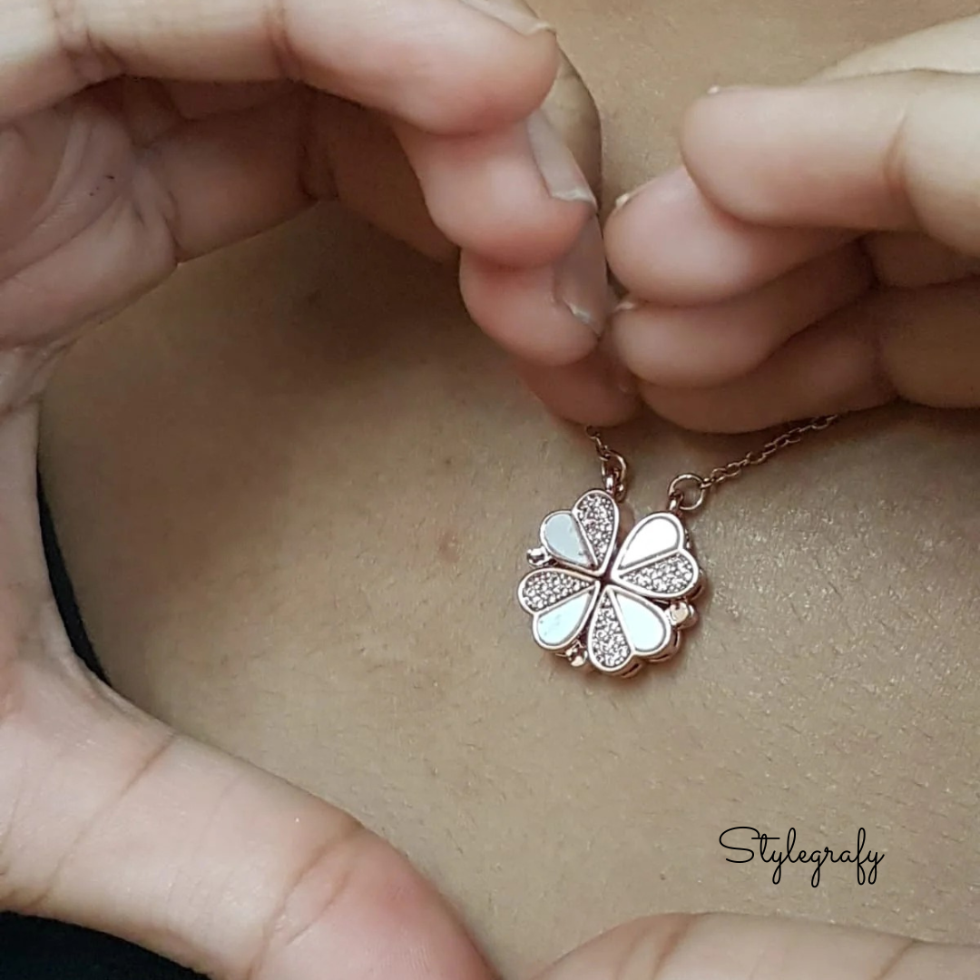 Magic Flower Heart Necklace