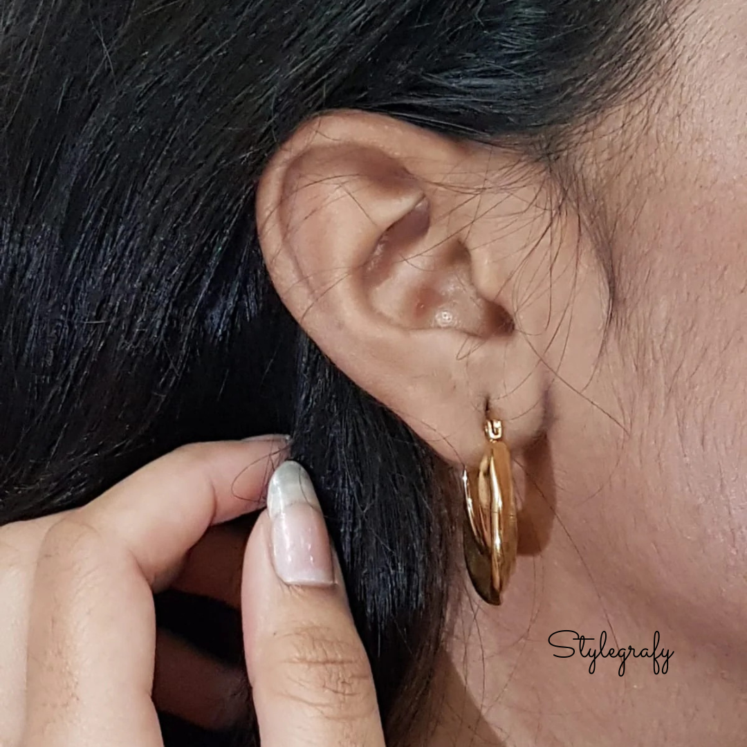 Smooth Circle Hoop Earrings