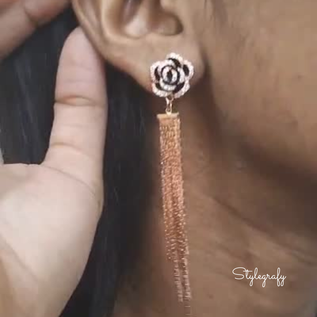 Black Rose Tassels