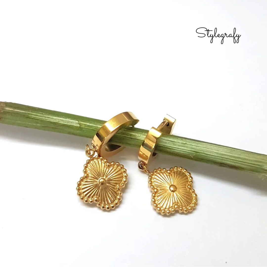Clover Hoop Earrings