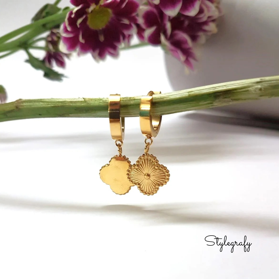 Clover Hoop Earrings