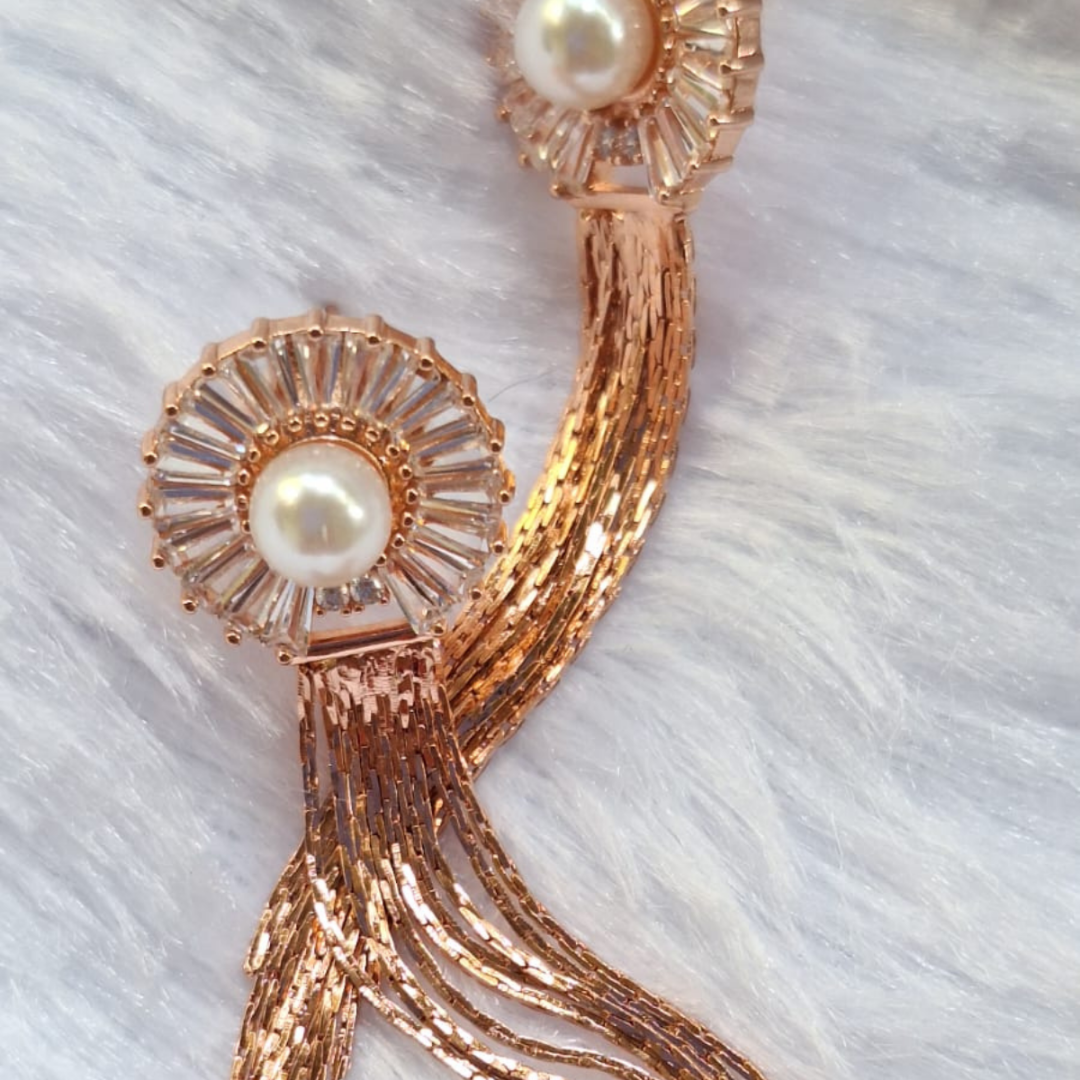 Disk Tassel Earrings