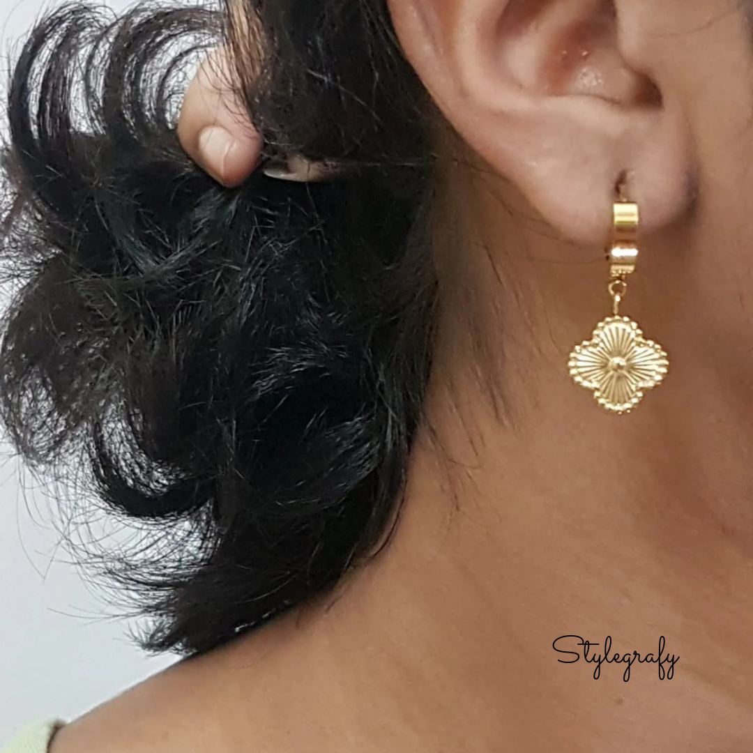 Clover Hoop Earrings