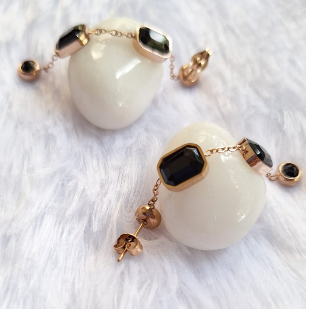 Black Stone Danglers