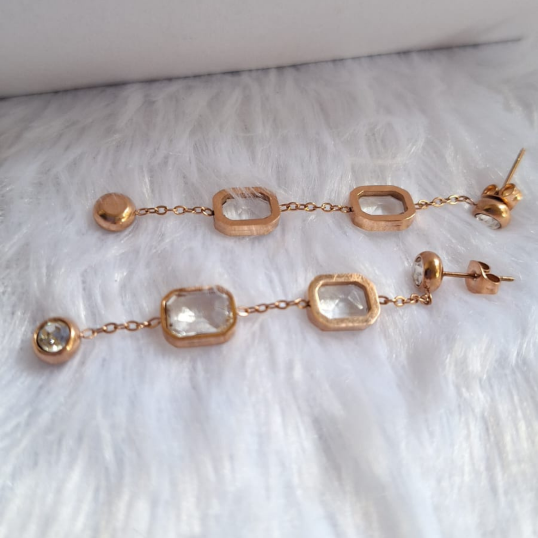 Transparent Stone Danglers