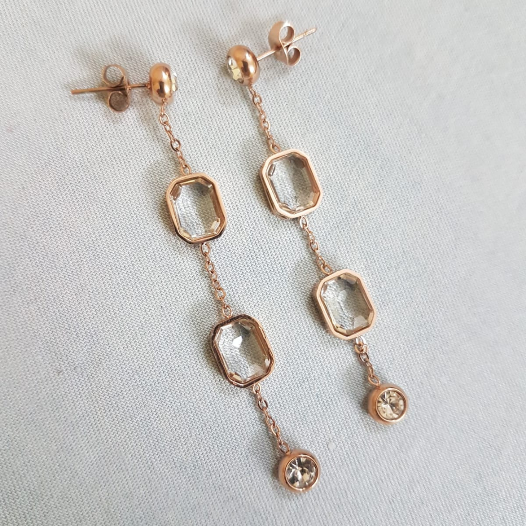 Transparent Stone Danglers