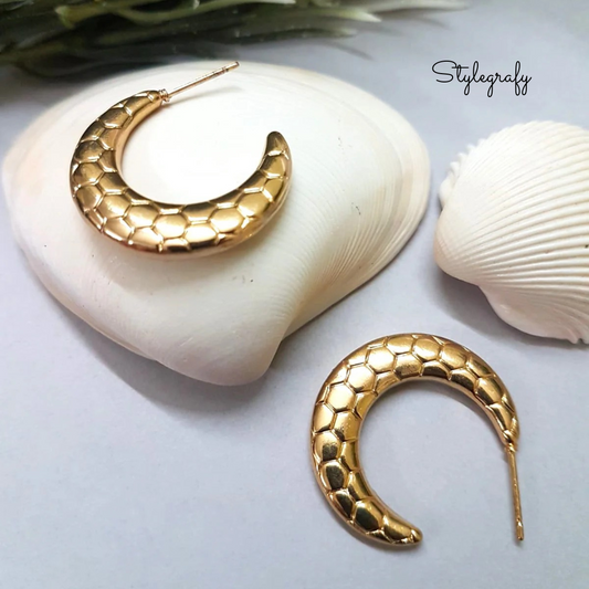 Honeycaves Hoop Earrings