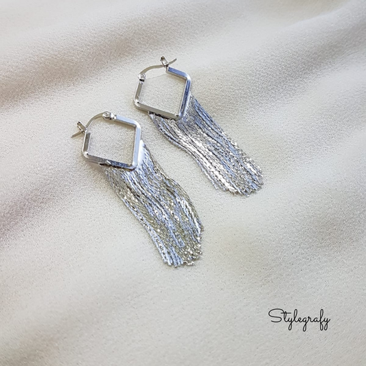 Rhombus Tassel Danglers
