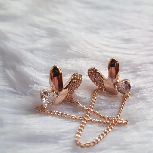 Flying Heart Chain earrings