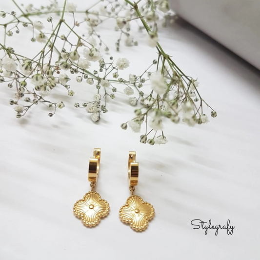 Clover Hoop Earrings