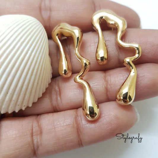 Asymmetric Teardrop Earrings