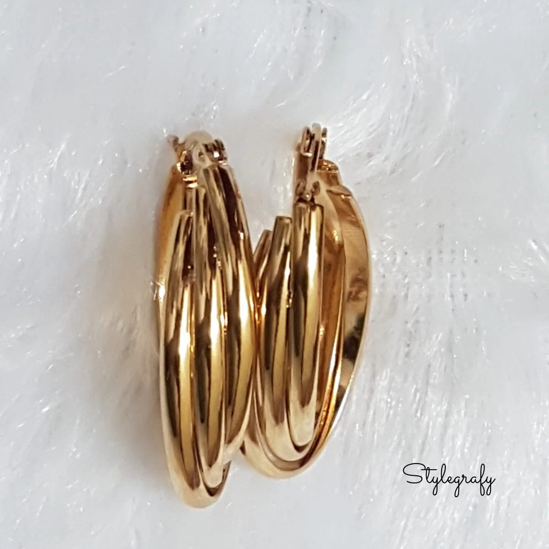 Multistrand Hoop Earrings