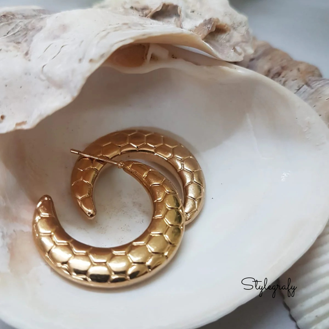 Honeycaves Hoop Earrings