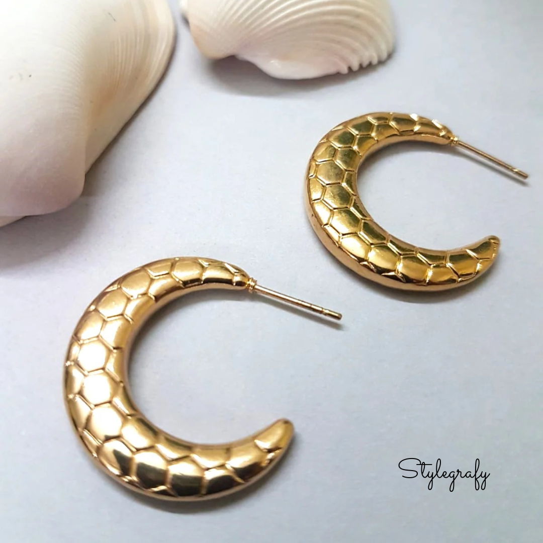 Honeycaves Hoop Earrings