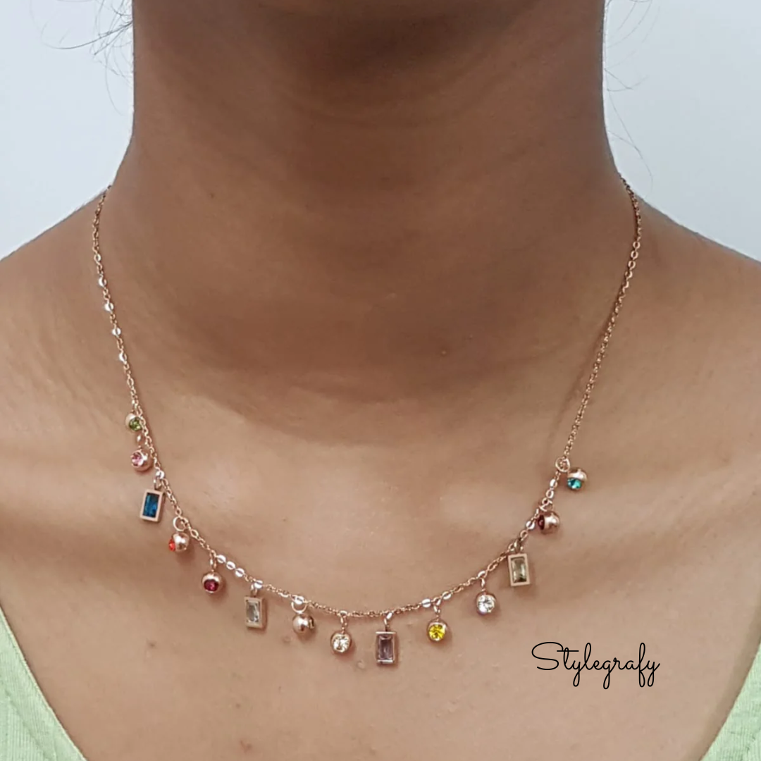 Multicolour Charm Necklace