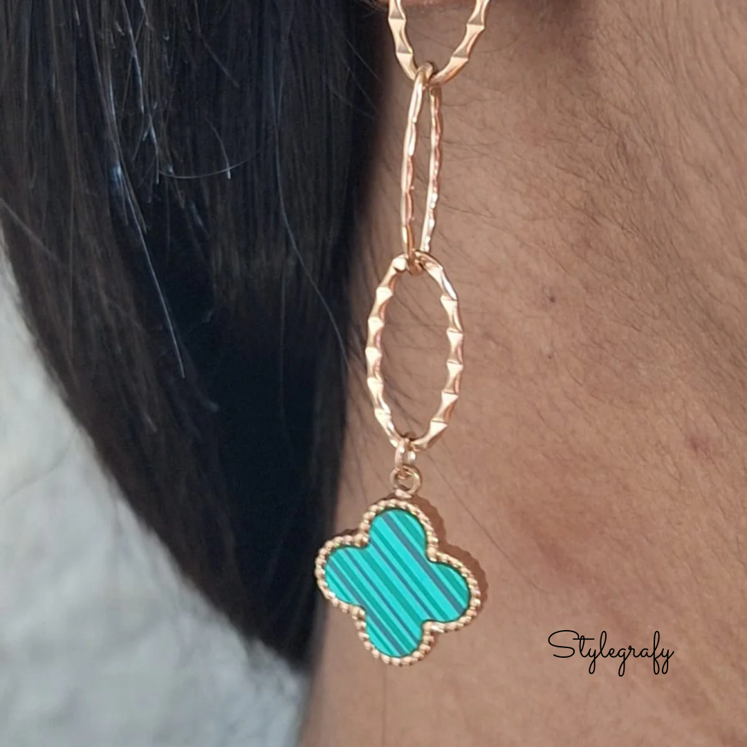 Green Clover Ovals Drops