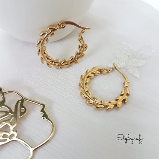 Little Vine Hoop Earrings