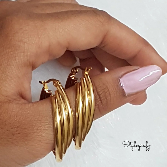 Multistrand Hoop Earrings