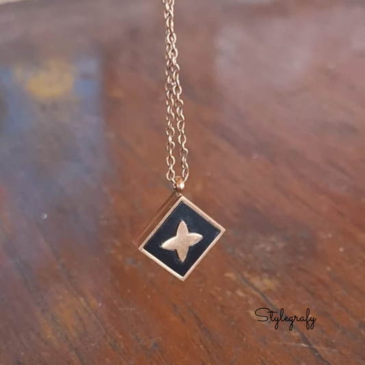 Embossed Clover Necklace