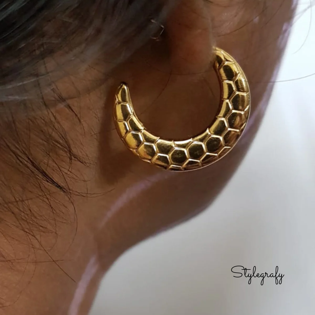Honeycaves Hoop Earrings