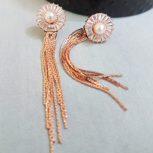 Disk Tassel Earrings