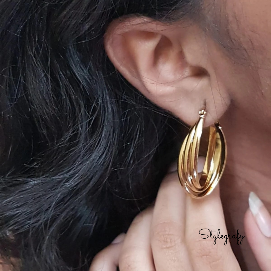 Multistrand Hoop Earrings