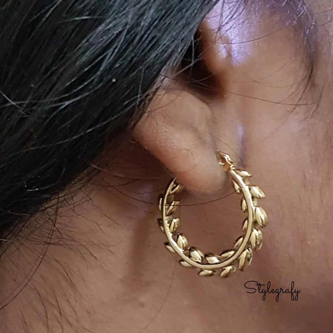 Little Vine Hoop Earrings