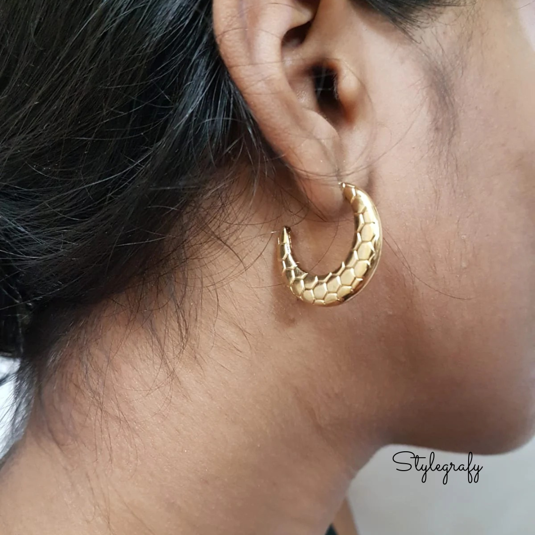 Honeycaves Hoop Earrings