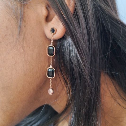 Black Stone Danglers