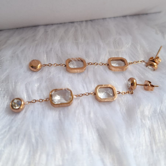 Transparent Stone Danglers