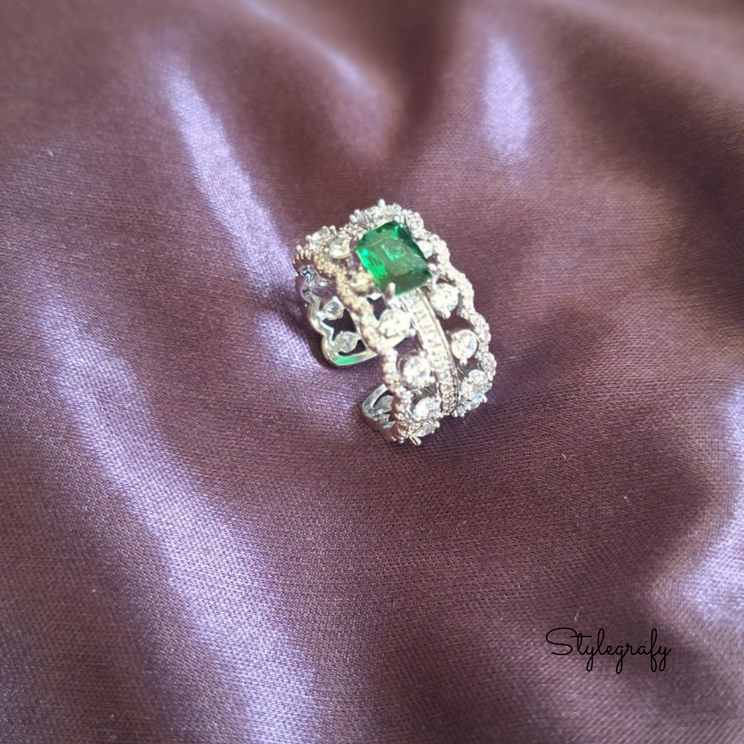 Shot at Happiness Emerald Zirconia Ring